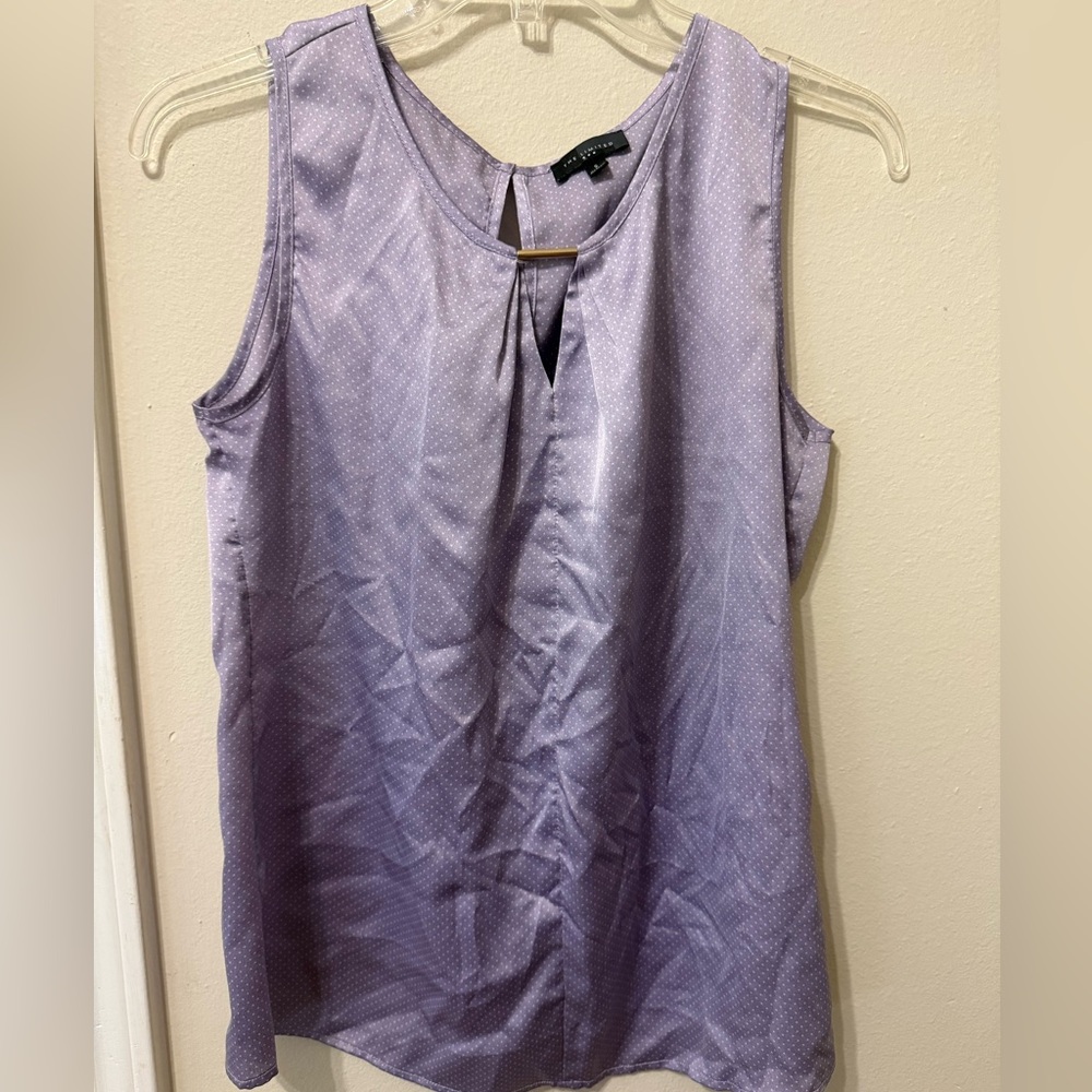 The Limited Lavender Blouse with Keyhole Detail